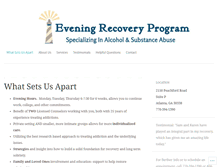 Tablet Screenshot of eveningrecoveryprogram.com
